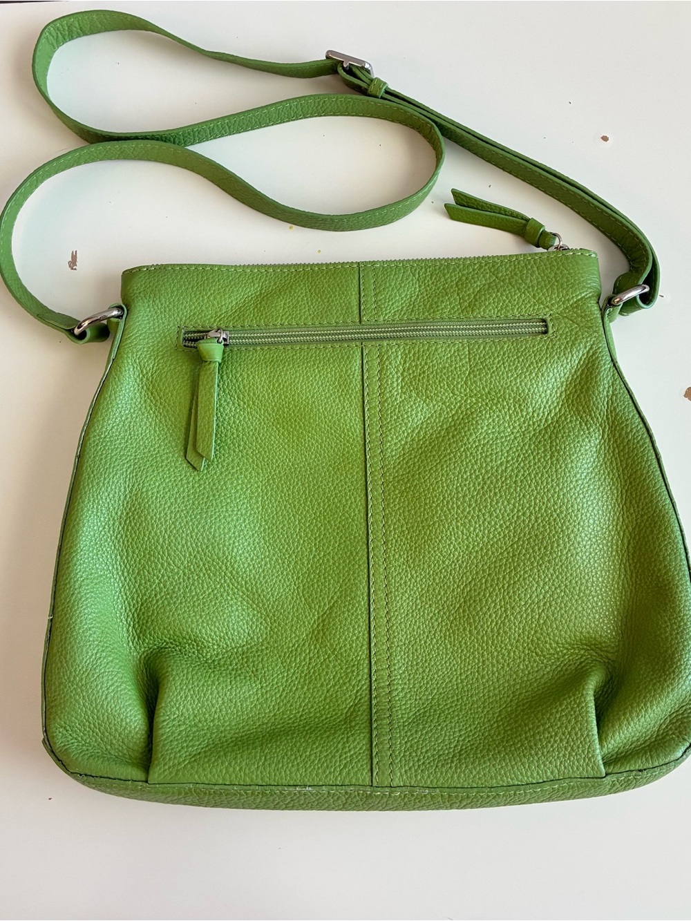 Green Hadaki Leather Crossbody Purse - Picture 3 of 8